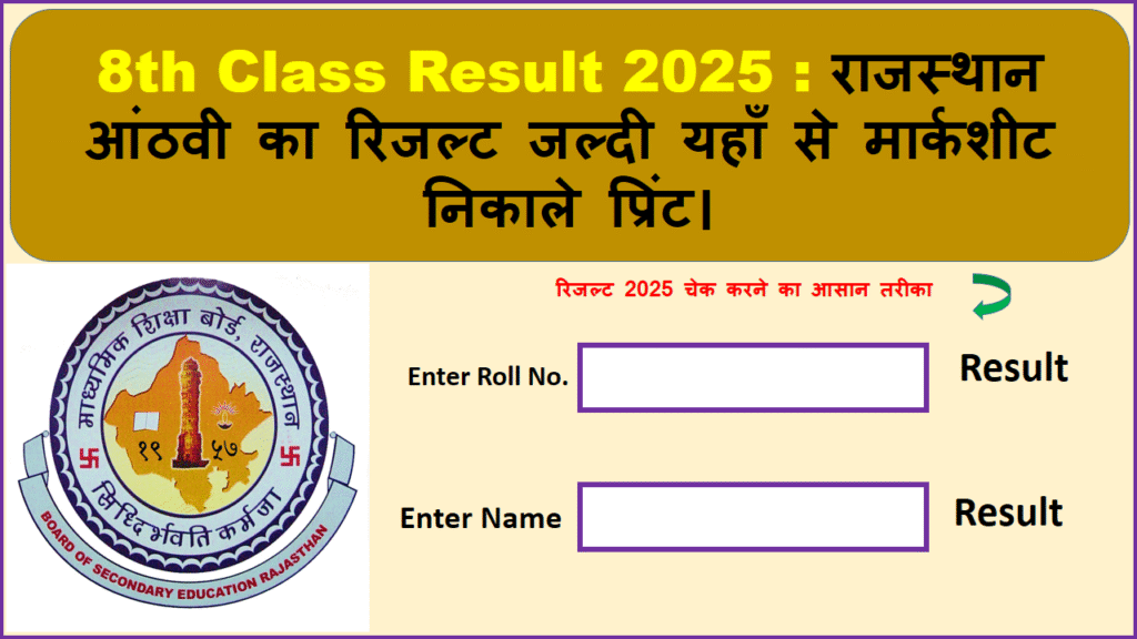 8th Class Result 2025