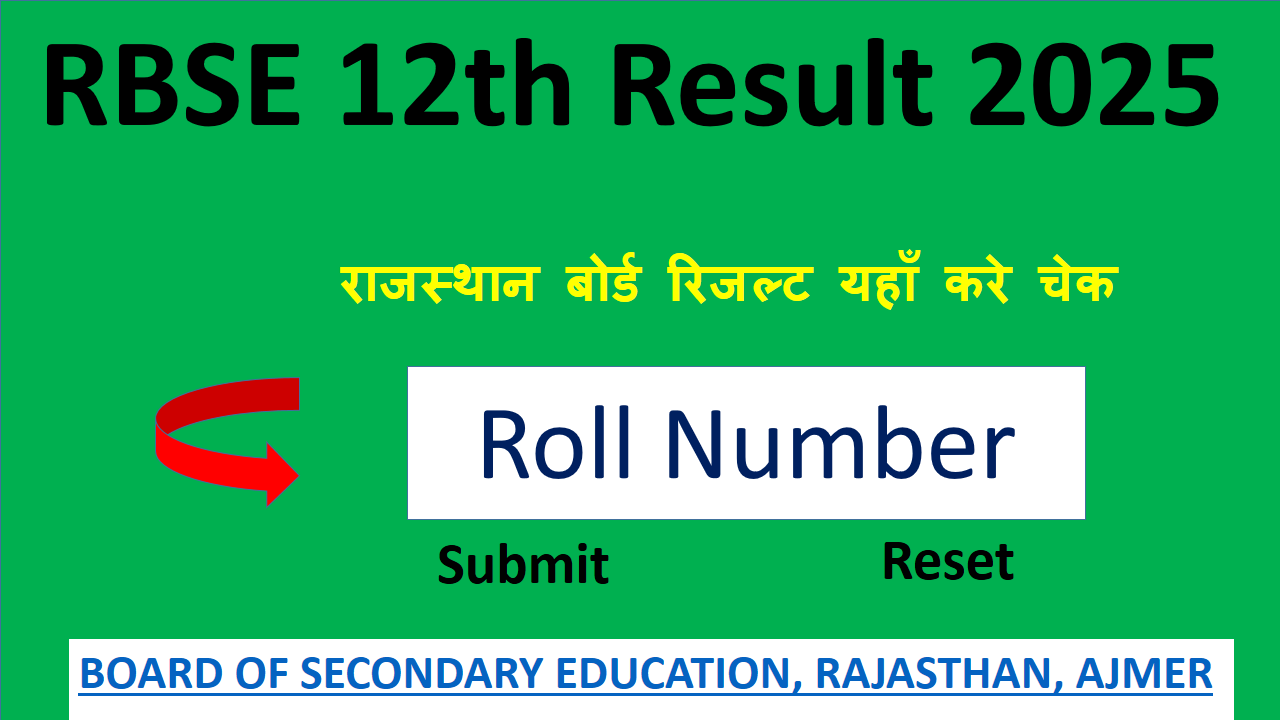 RBSE 12th Result 2025