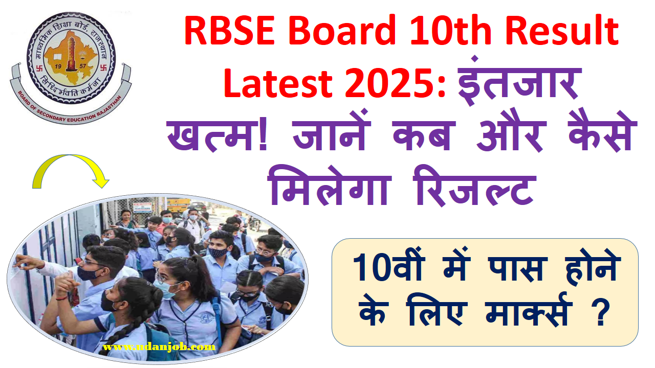 RBSE Board 10th Result Latest 2025
