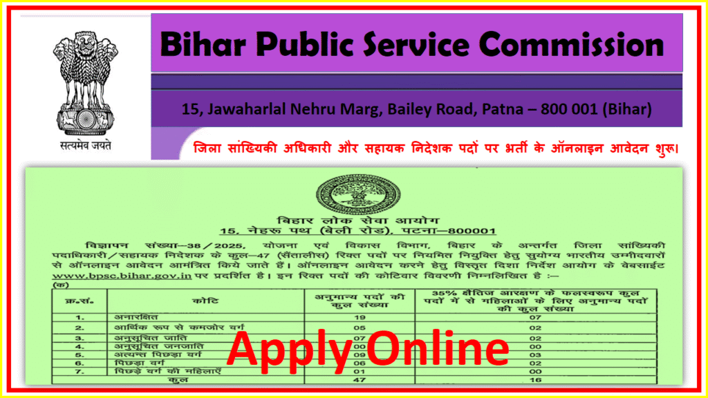 BPSC Recruitment 2025