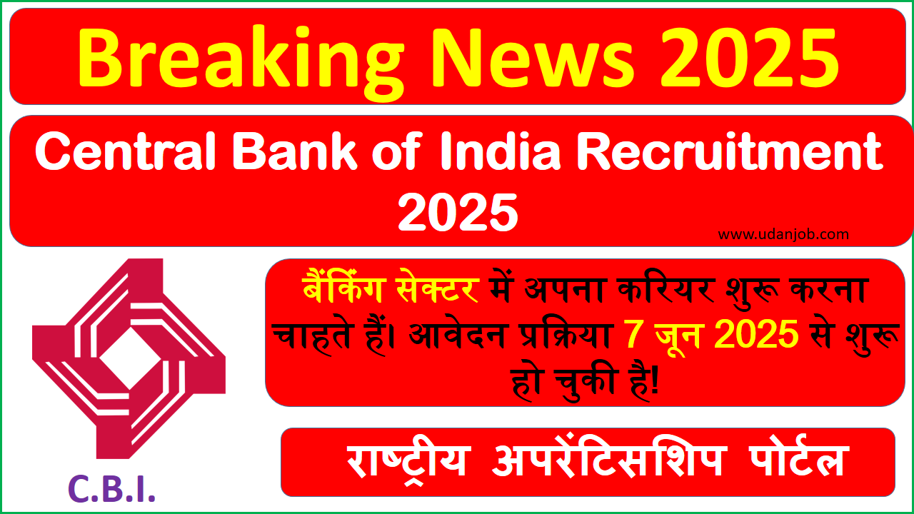 Central Bank of India Recruitment 2025