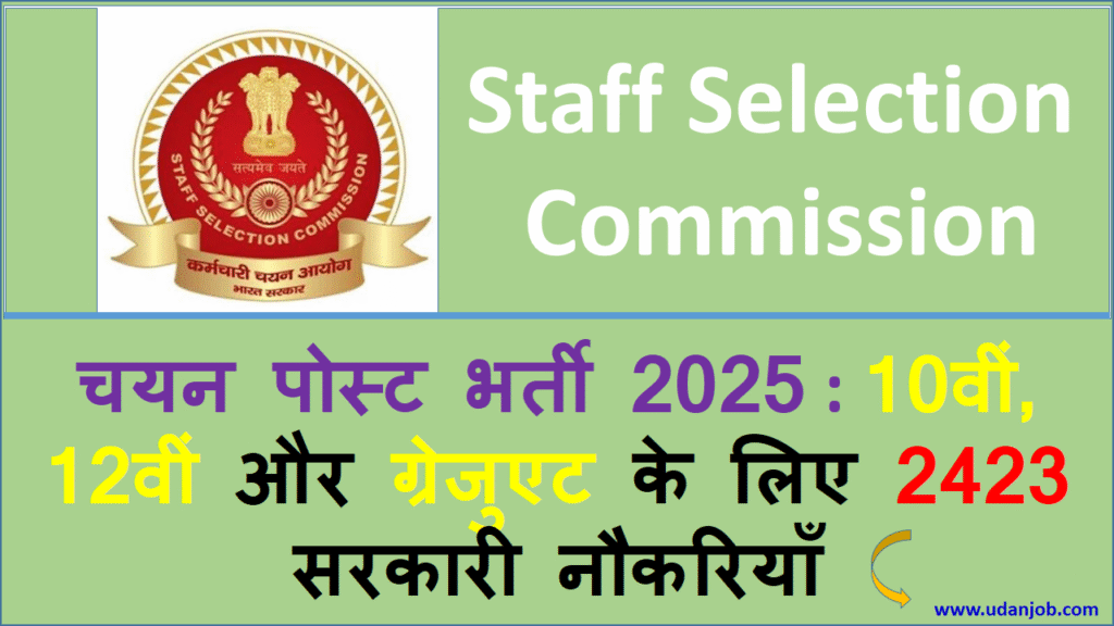 SSC Selection Posts 2025