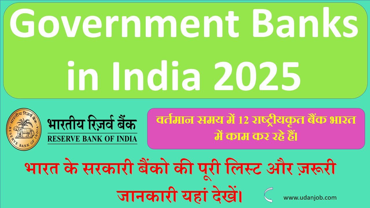 Government Banks in India 2025