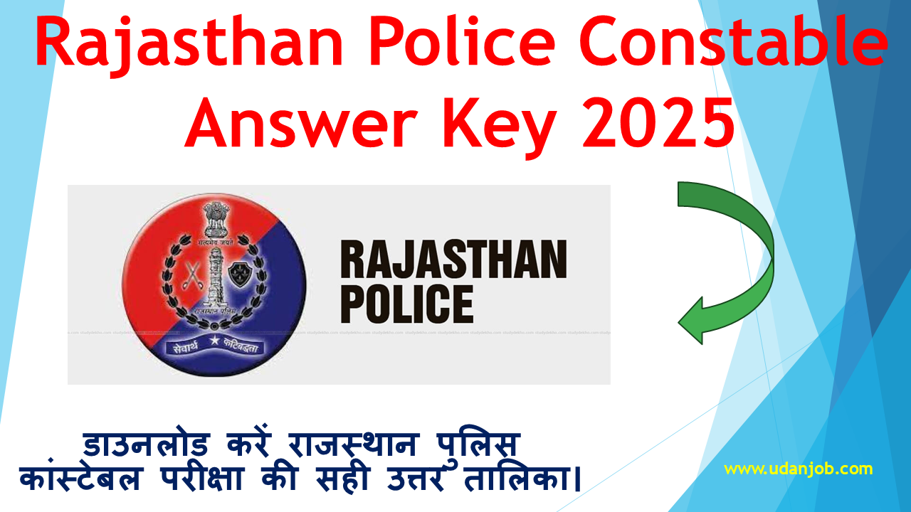 Rajasthan Police Constable Answer Key 2025