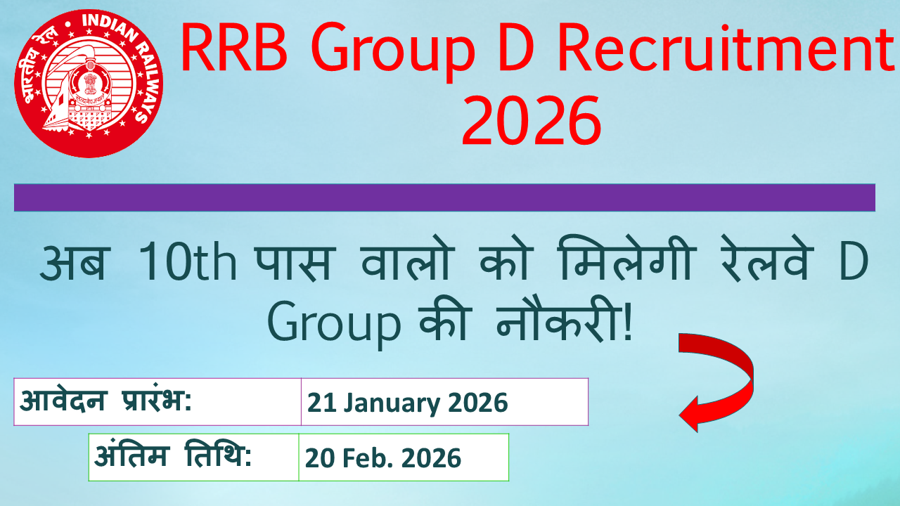 RRB Group D Recruitment 2026