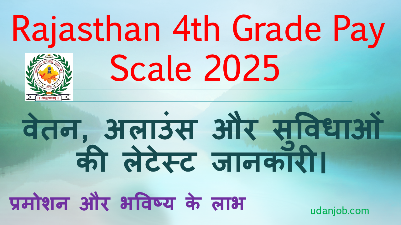 Rajasthan 4th Grade Pay Scale 2025